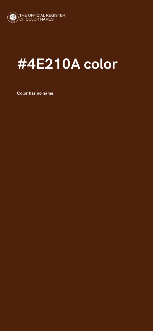 #4E210A color image