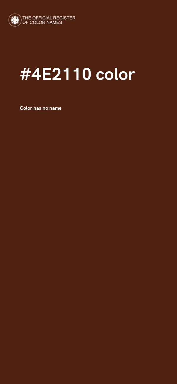 #4E2110 color image