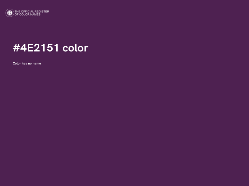 #4E2151 color image