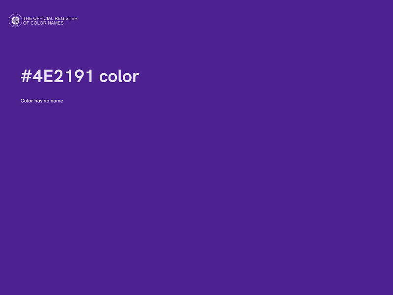 #4E2191 color image