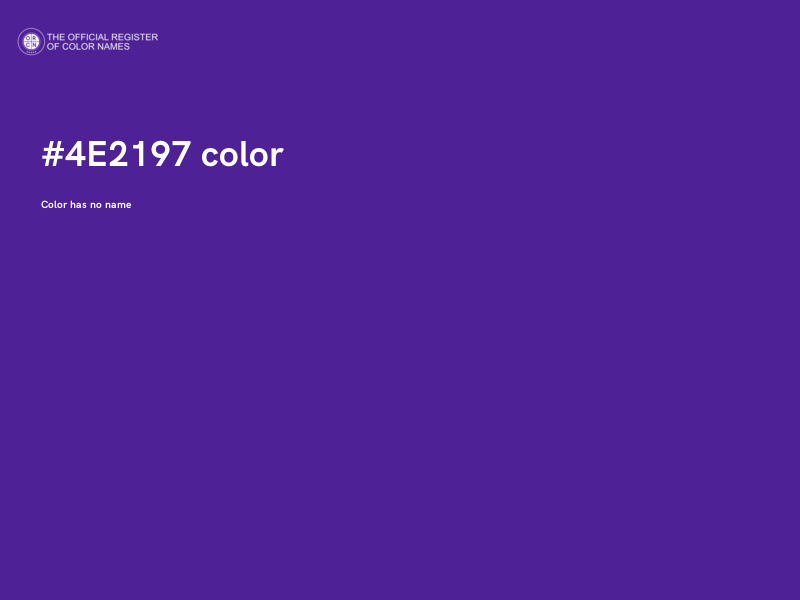 #4E2197 color image