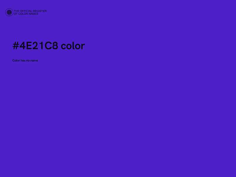 #4E21C8 color image