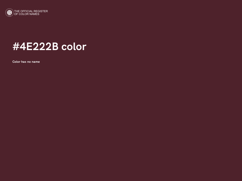 #4E222B color image