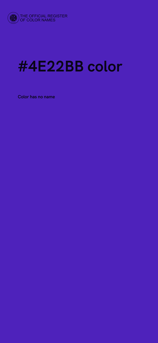 #4E22BB color image