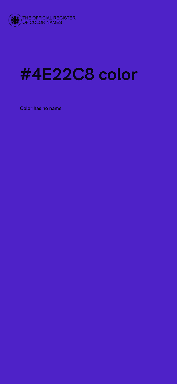 #4E22C8 color image