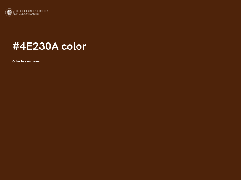 #4E230A color image