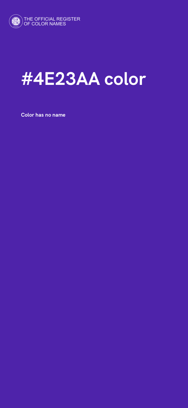 #4E23AA color image