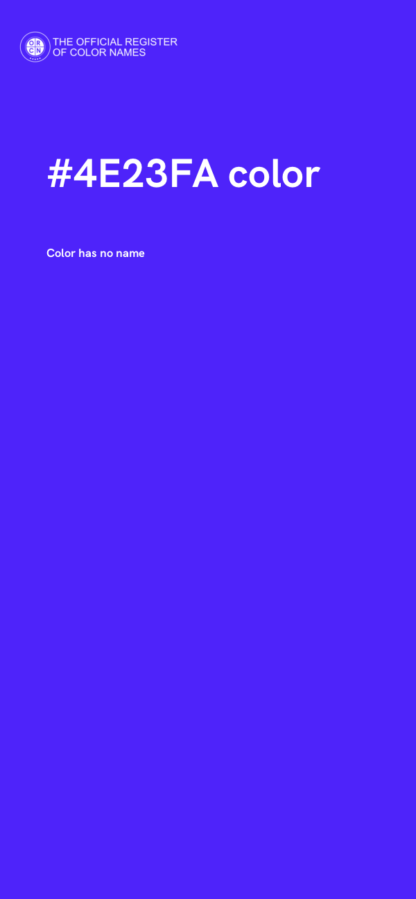 #4E23FA color image