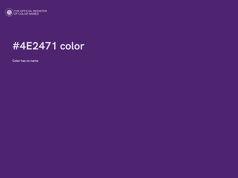 #4E2471 color image