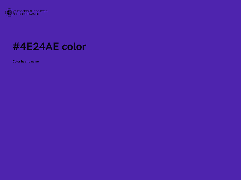 #4E24AE color image