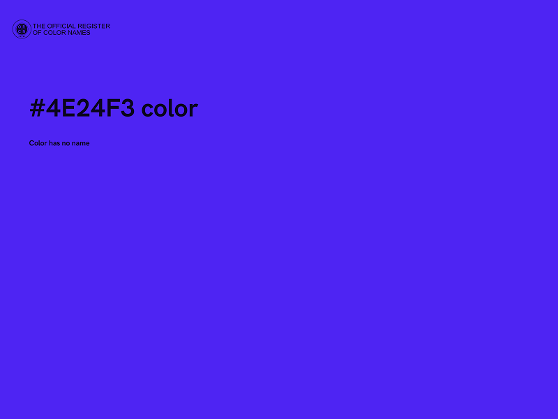 #4E24F3 color image