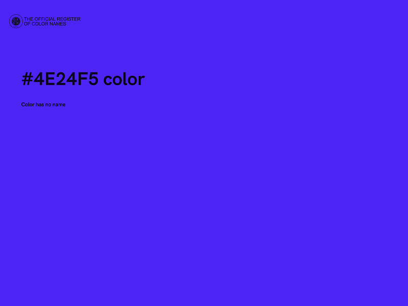 #4E24F5 color image