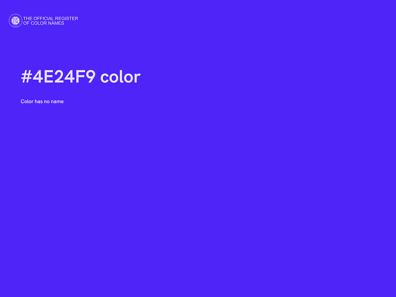 #4E24F9 color image