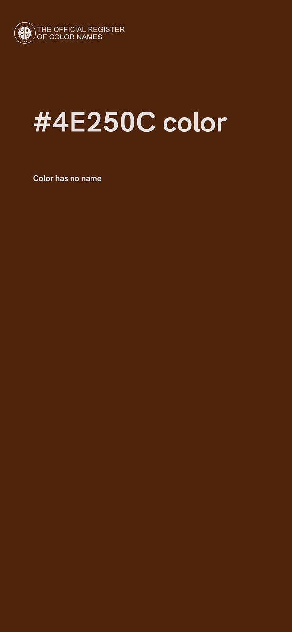 #4E250C color image