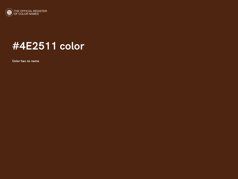 #4E2511 color image