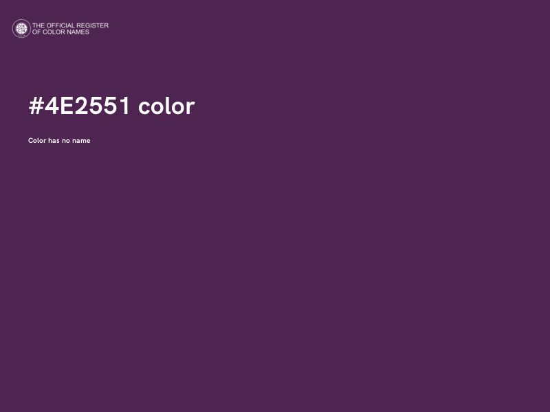 #4E2551 color image