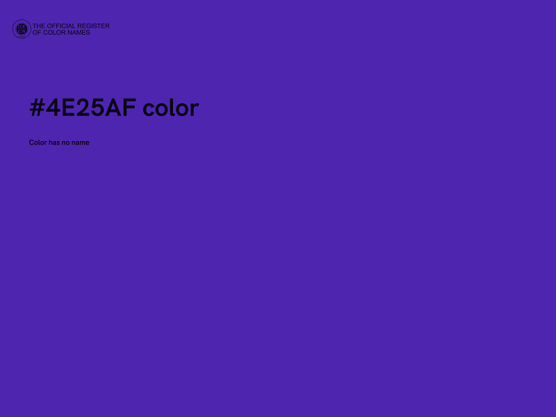 #4E25AF color image