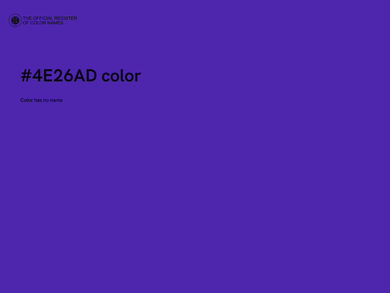 #4E26AD color image