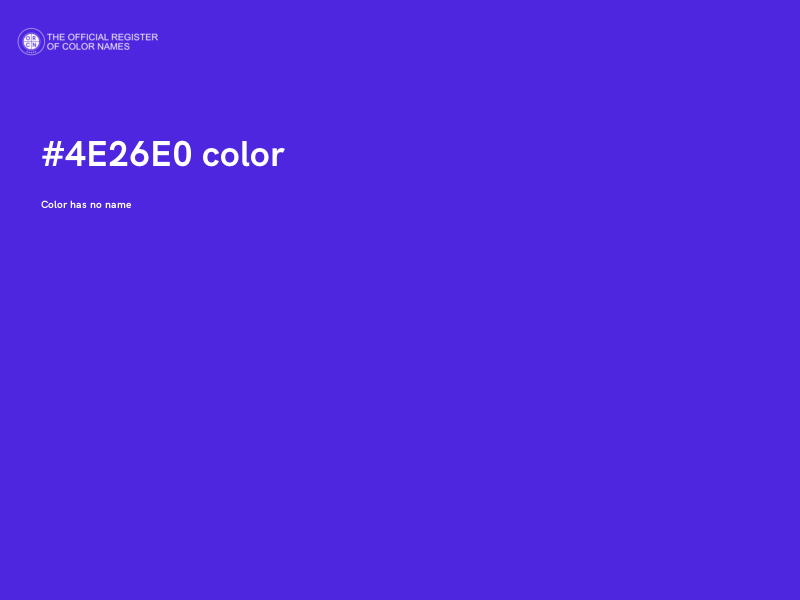 #4E26E0 color image