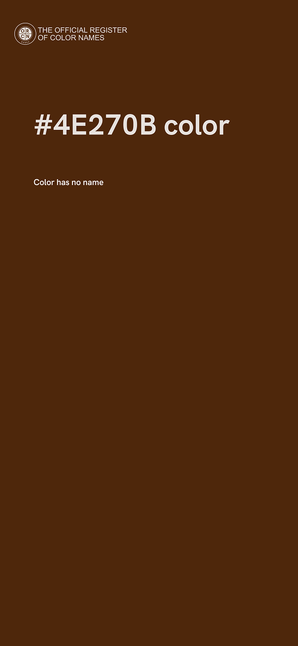 #4E270B color image