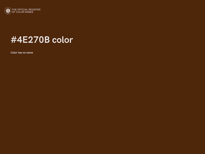 #4E270B color image