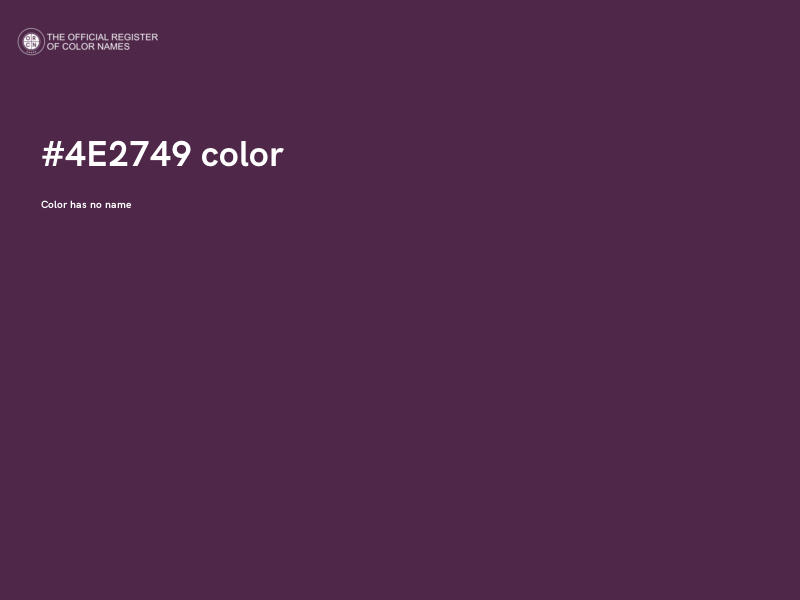 #4E2749 color image