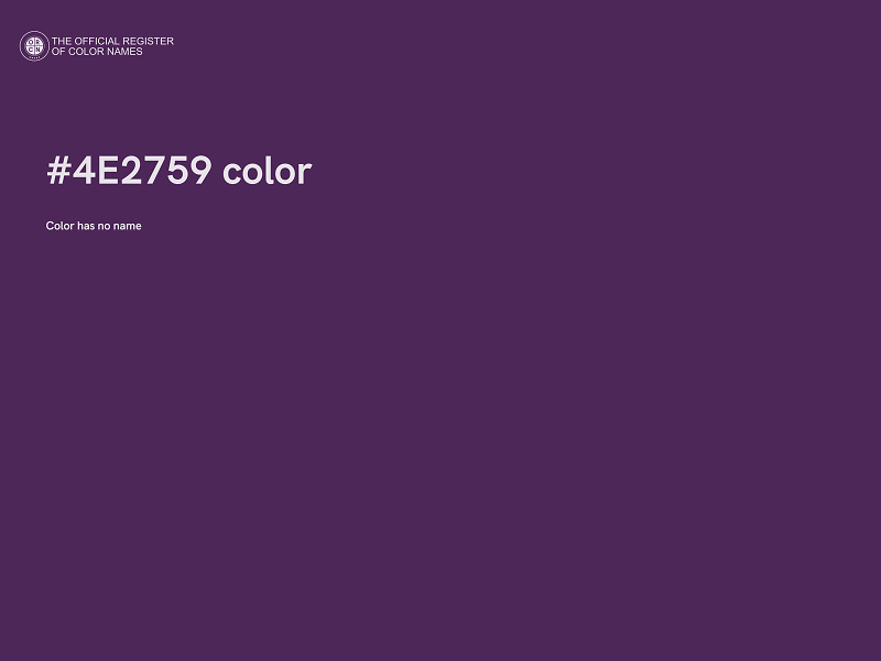 #4E2759 color image