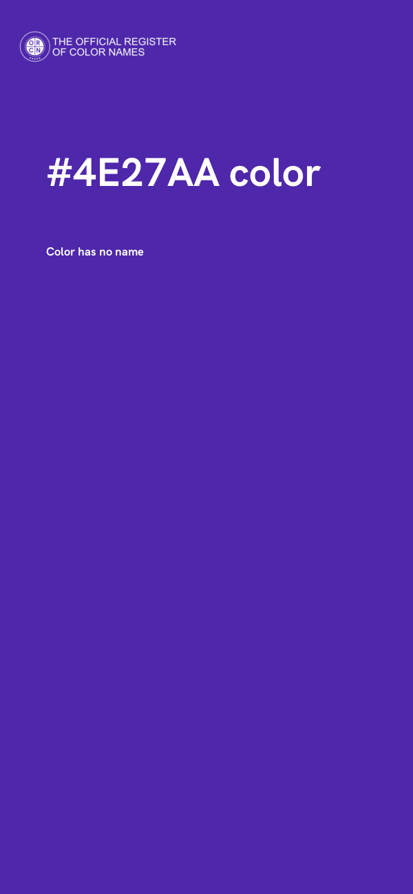 #4E27AA color image
