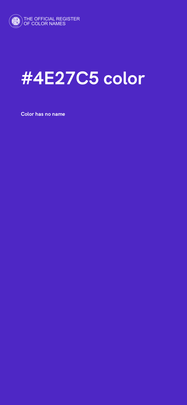 #4E27C5 color image