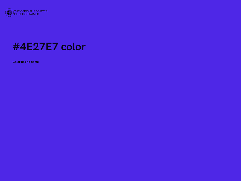 #4E27E7 color image