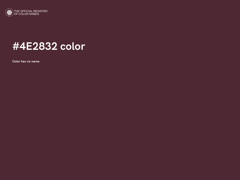 #4E2832 color image