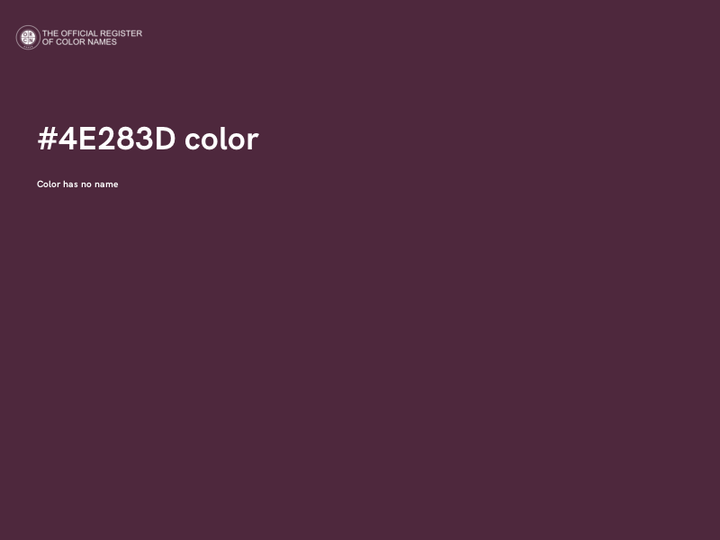 #4E283D color image