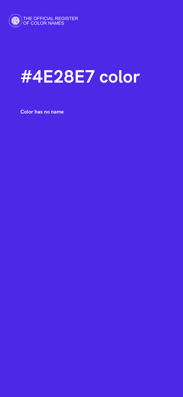 #4E28E7 color image
