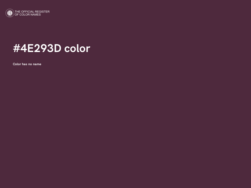 #4E293D color image