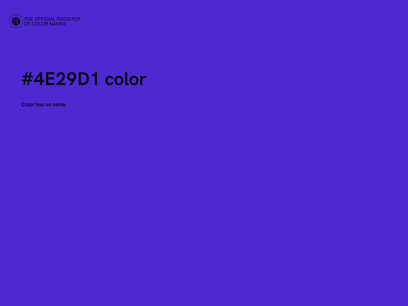 #4E29D1 color image