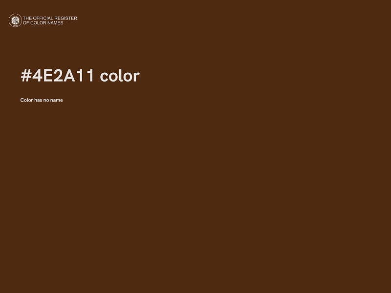 #4E2A11 color image