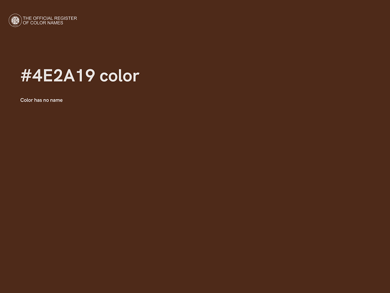 #4E2A19 color image