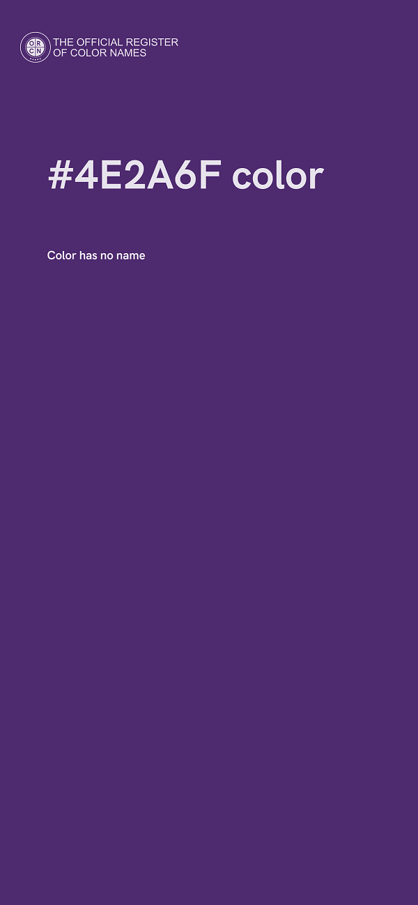 #4E2A6F color image