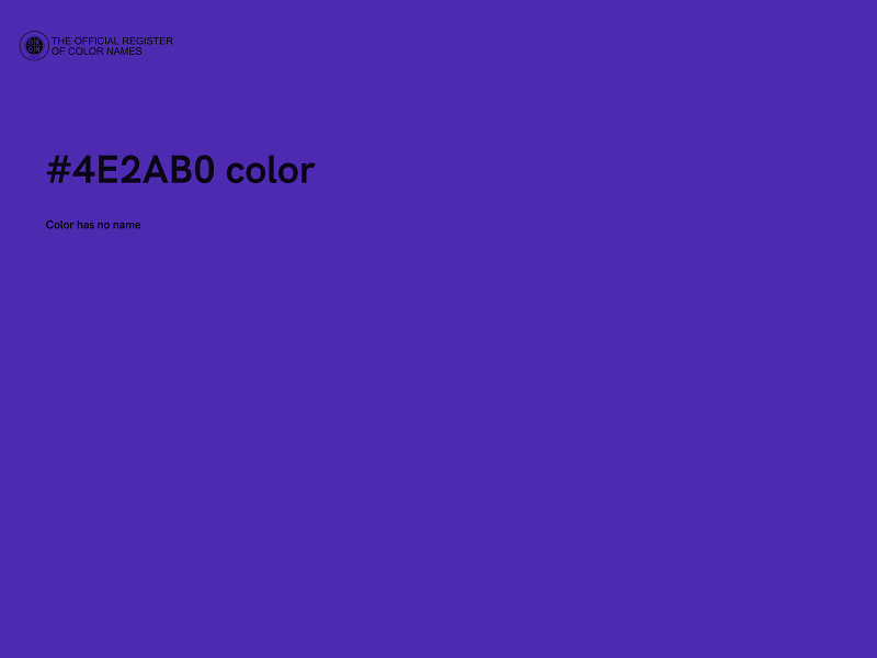 #4E2AB0 color image