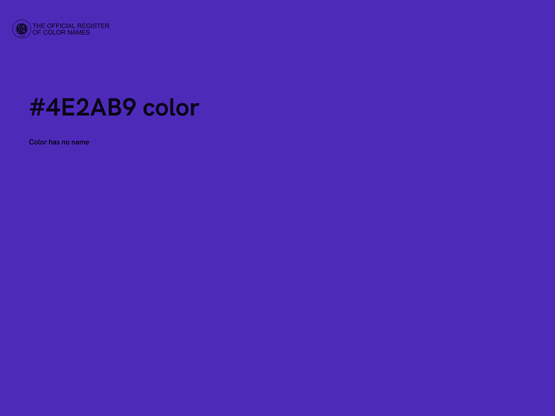 #4E2AB9 color image