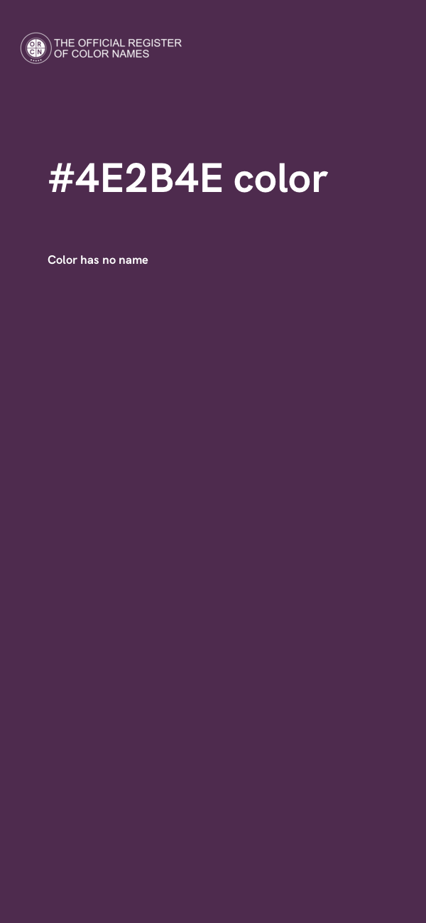 #4E2B4E color image