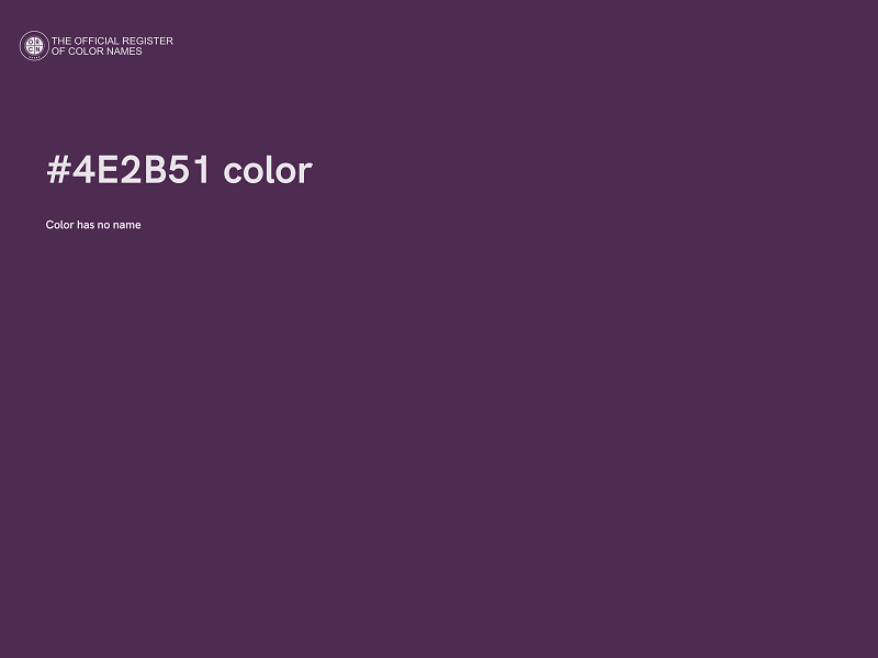 #4E2B51 color image