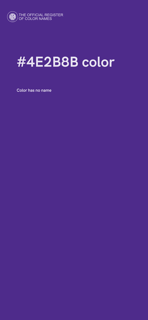 #4E2B8B color image