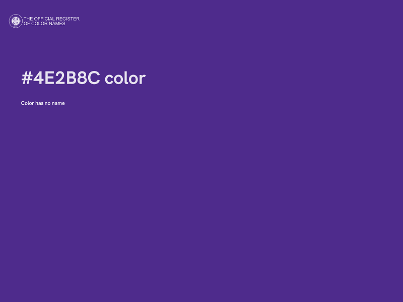 #4E2B8C color image