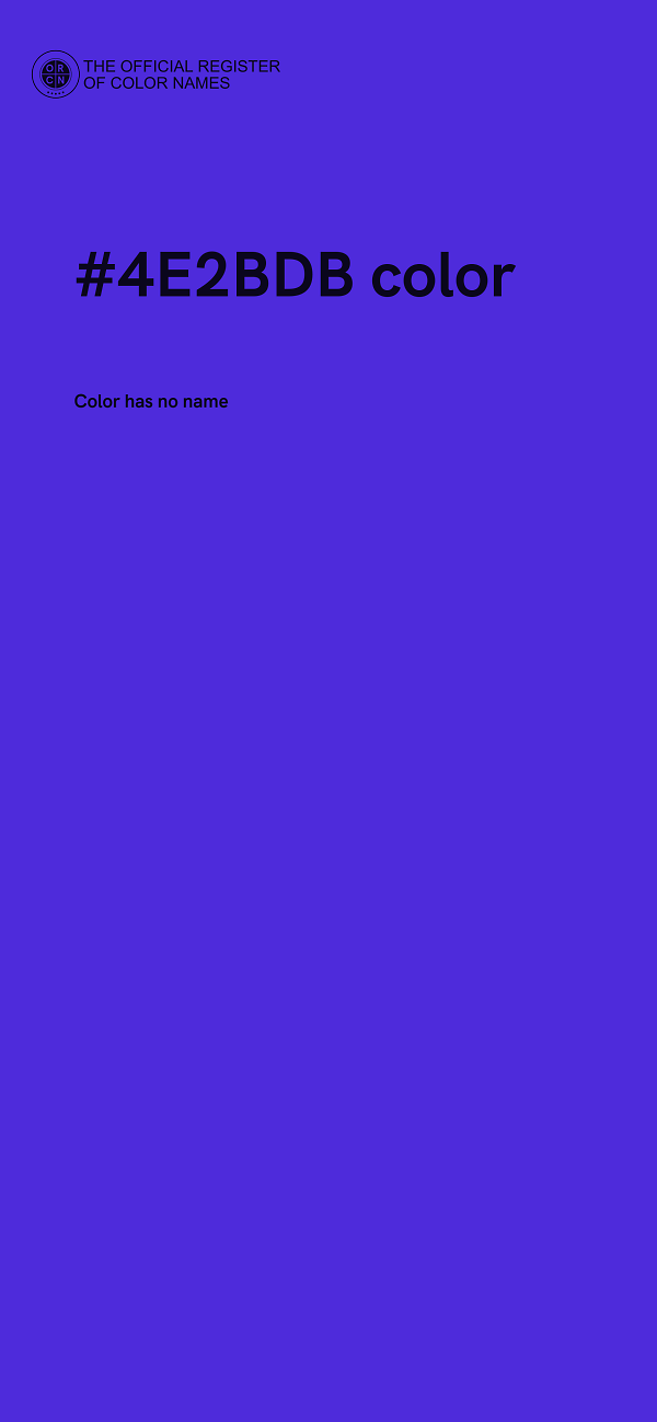 #4E2BDB color image