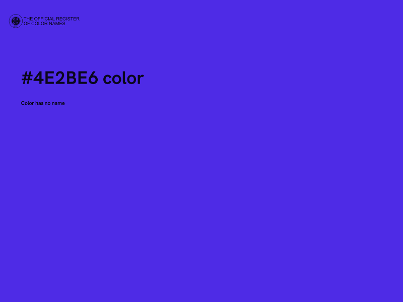 #4E2BE6 color image