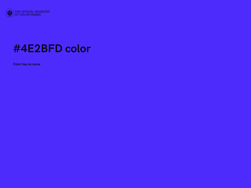 #4E2BFD color image