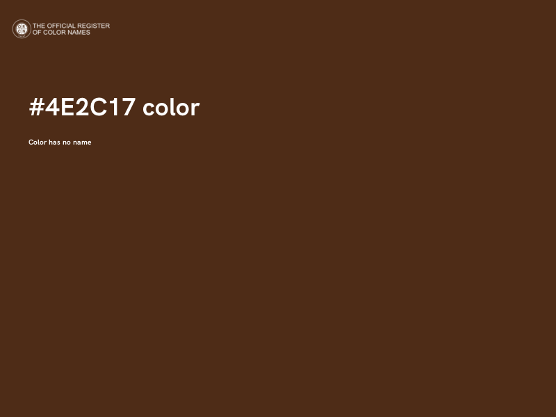 #4E2C17 color image