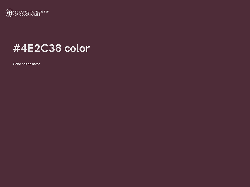 #4E2C38 color image