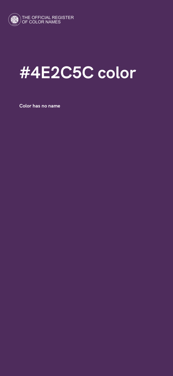 #4E2C5C color image